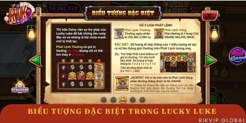 2 biểu tượng đặc biệt trong Lucky Luke
